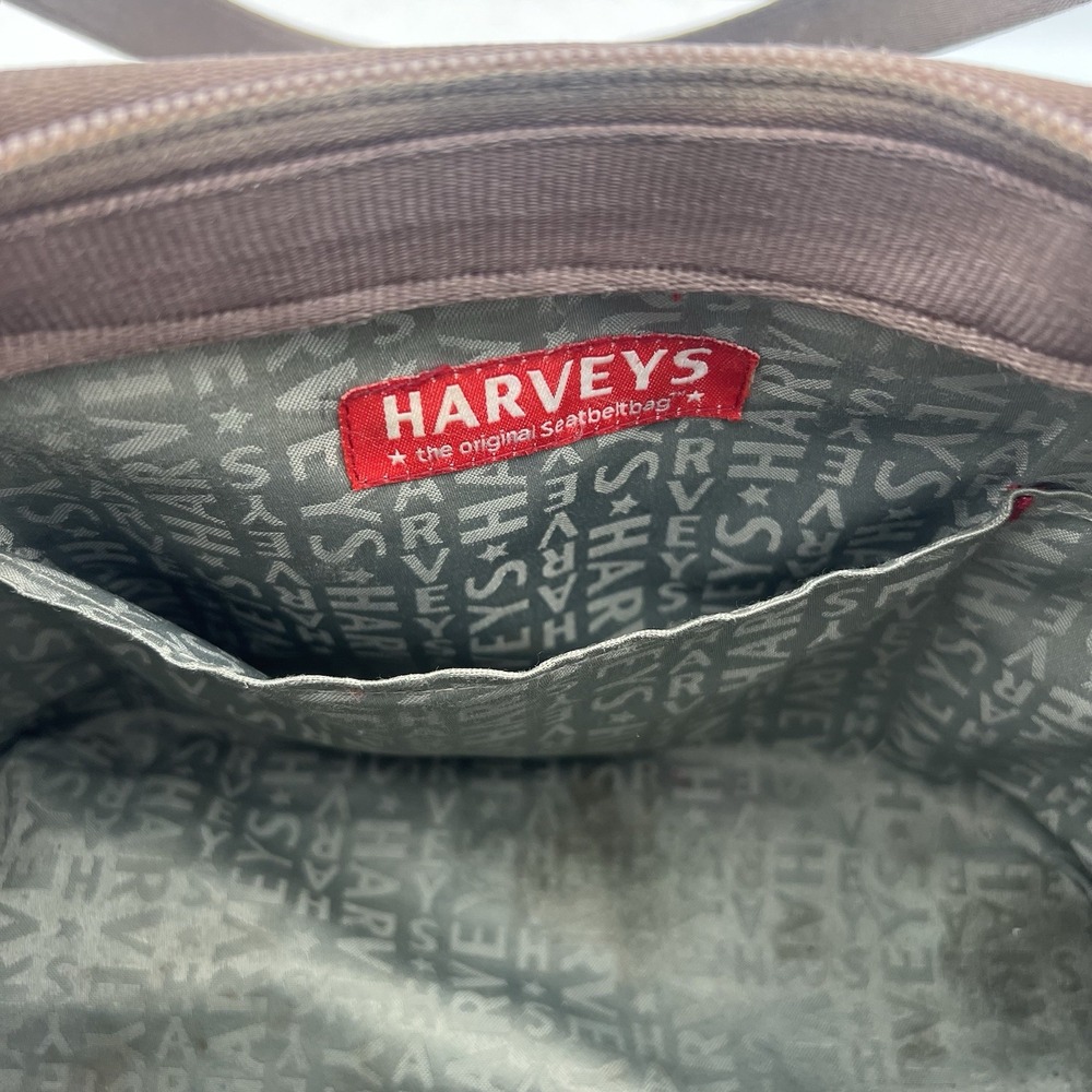 HARVEYS The Original Seatbelt Small Tote‎ Shoulder Bag Purse Brown Vintage - Picture 6 of 9